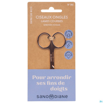 Sanodiane 80 ciseaux courbe rose