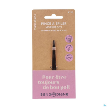 Sanodiane 90 pince epiler mors droits rose
