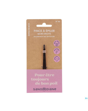 Sanodiane 90 pince epiler mors droits rose