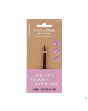 Sanodiane 92 pince epiler mors crabe rose