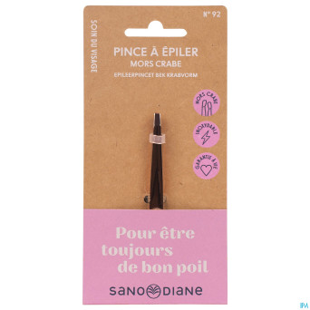 Sanodiane 92 pince epiler mors crabe rose