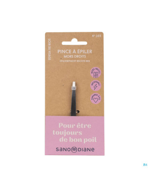 Sanodiane 103 pince epiler mors droits mat