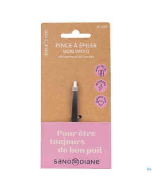 Sanodiane 103 pince epiler mors droits mat