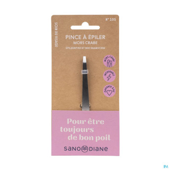 Sanodiane 105 pince epiler mors crabe mat