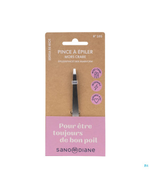 Sanodiane 105 pince epiler mors crabe mat