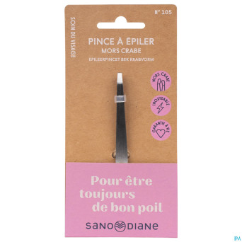 Sanodiane 105 pince epiler mors crabe mat