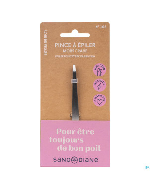 Sanodiane 105 pince epiler mors crabe mat