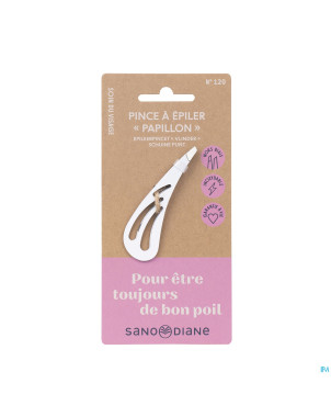 Sanodiane 120 pince epiler papillon blanc