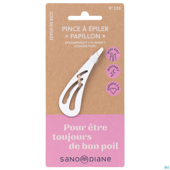 Sanodiane 120 pince epiler papillon blanc