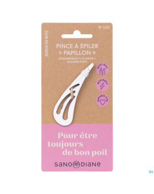 Sanodiane 120 pince epiler papillon blanc