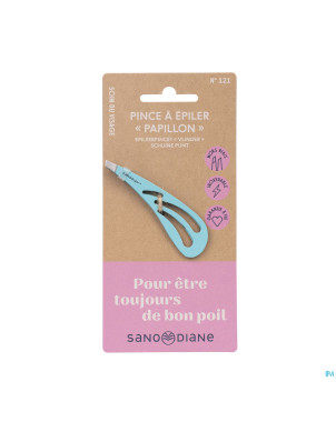 Sanodiane 121 pince epiler papillon bleu