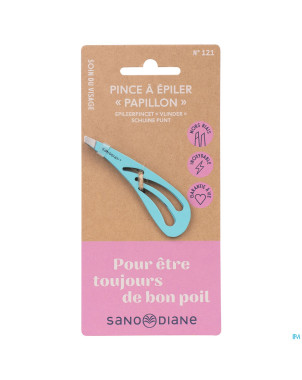 Sanodiane 121 pince epiler papillon bleu