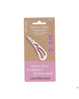 Sanodiane 122 pince epiler papillon rose