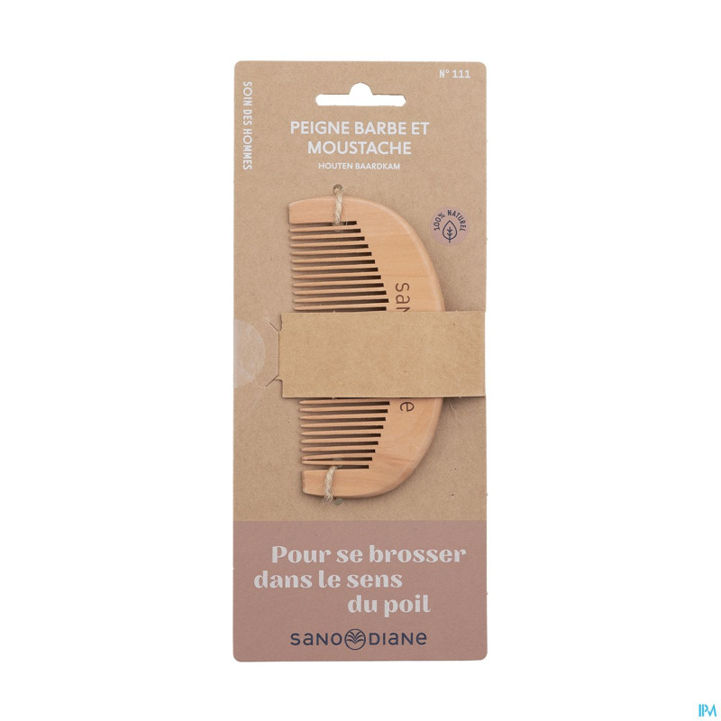 Sanodiane 111 peigne barbe bois