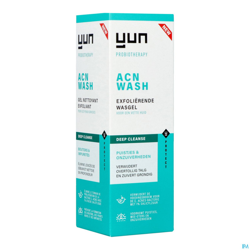Yun acn deep exfol. gel nettoyant visage    150ml