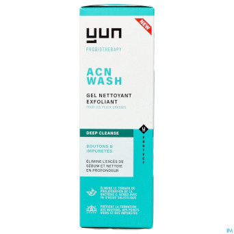 Yun acn deep exfol. gel nettoyant visage    150ml