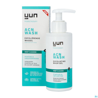 Yun acn deep exfol. gel nettoyant visage    150ml