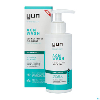 Yun acn deep exfol. gel nettoyant visage    150ml