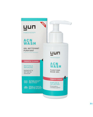 Yun acn prebiotic purify. gel nettoy. visage 150ml