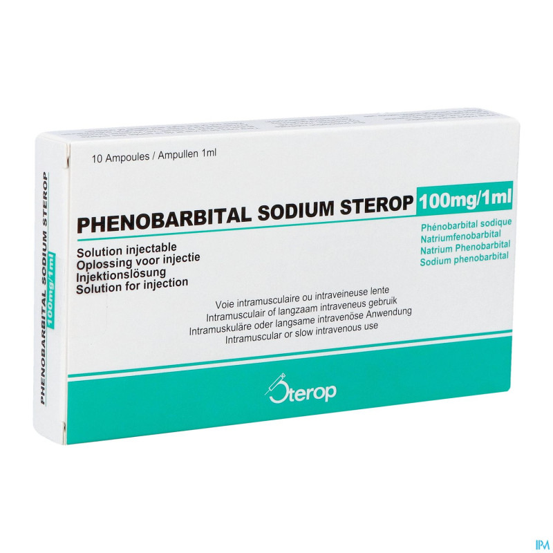 Phenobarbital sod. sterop 100mg/1ml sol inj amp 10