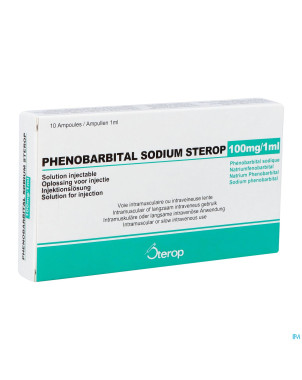 Phenobarbital sod. sterop 100mg/1ml sol inj amp 10