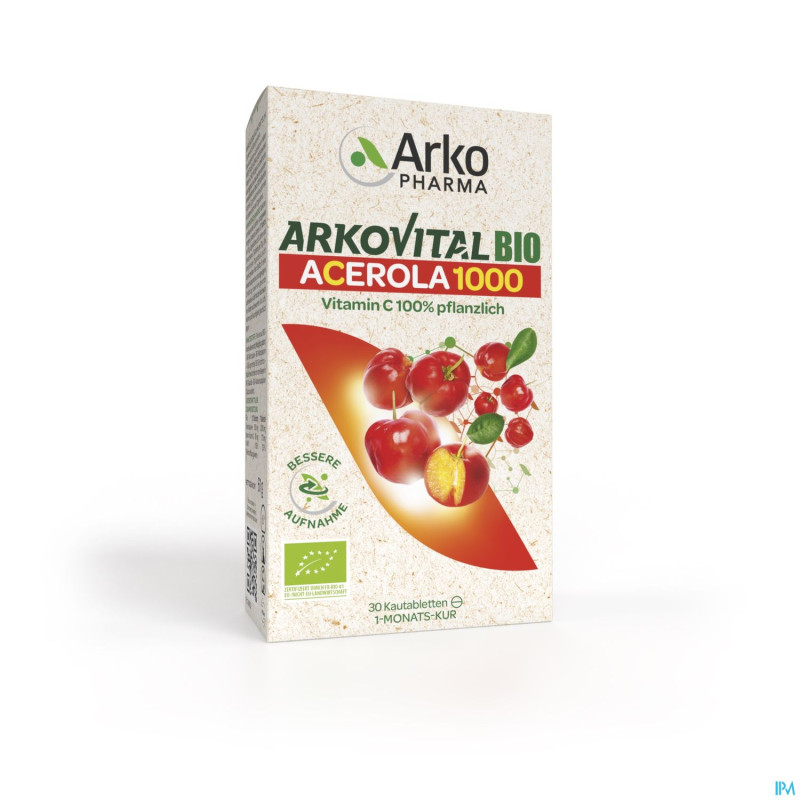 Arkovital acerola 1000 bio    comp croq 30
