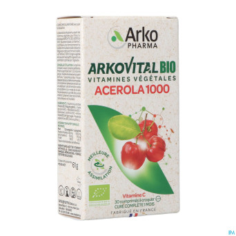 Arkovital acerola 1000 bio    comp croq 30