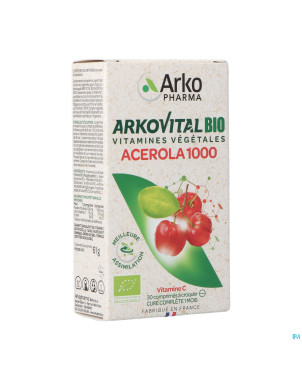 Arkovital acerola 1000 bio    comp croq 30