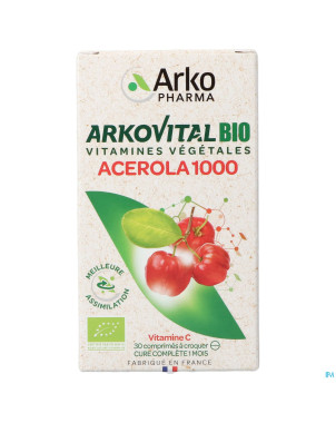 Arkovital acerola 1000 bio    comp croq 30