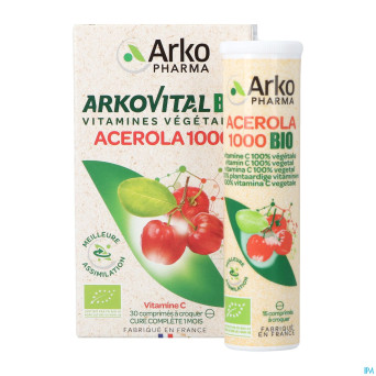 Arkovital acerola 1000 bio    comp croq 30