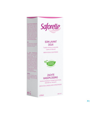 Saforelle soin lavant doux 500ml + prot.slips   30
