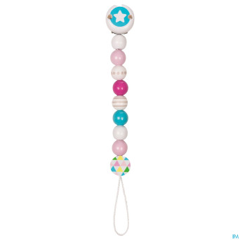 Heimess attache sucette bois etoile