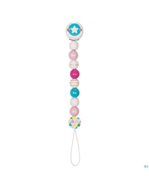 Heimess attache sucette bois etoile