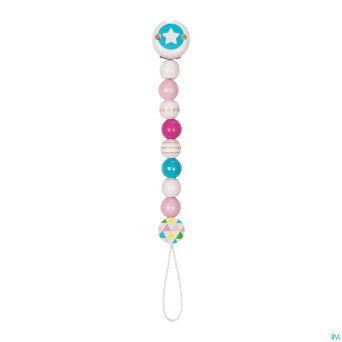 Heimess attache sucette bois etoile