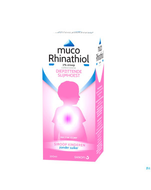 Muco rhinathiol 2% enfant sirop s/sucre 200ml nf