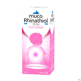 Muco rhinathiol 2% enfant sirop 200ml nf