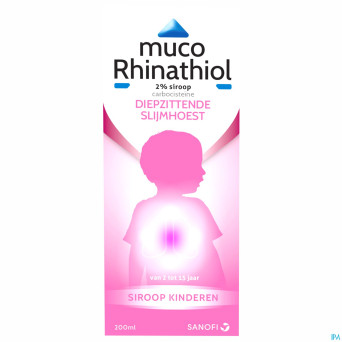 Muco rhinathiol 2% enfant sirop 200ml nf