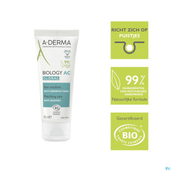 Aderma biology ac global soin a/imperfections 40ml