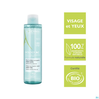 Aderma biology ac eau micellaire purifiante  200ml