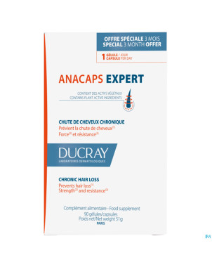 Ducray anacaps expert a/chute progressive  caps 90