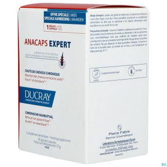 Ducray anacaps expert a/chute progressive  caps 90