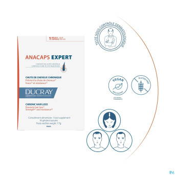 Ducray anacaps expert a/chute progressive  caps 90