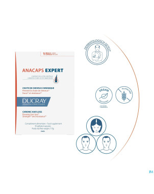 Ducray anacaps expert a/chute progressive  caps 90