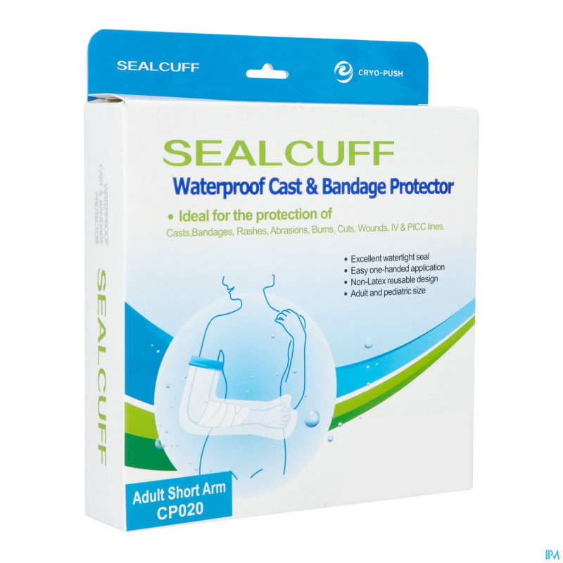 Adhome housse wtp platre douche sealcuff demi bras