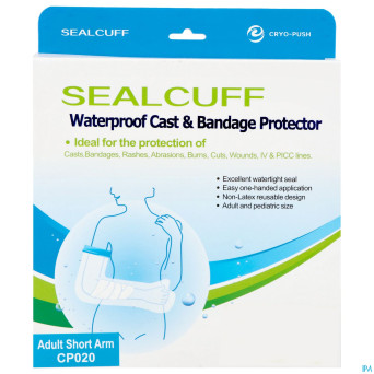 Adhome housse wtp platre douche sealcuff demi bras