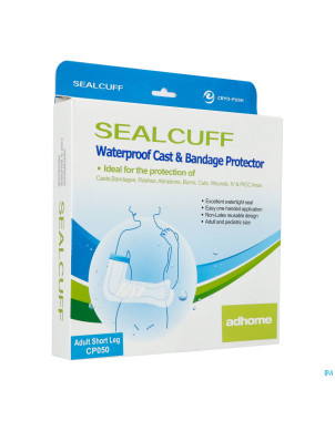 Adhome housse wtp plat. douche sealcuff demi jambe