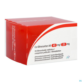 Co-olmesartan ab 40mg/25,0mg comp pell 98