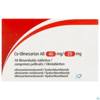 Co-olmesartan ab 40mg/25,0mg comp pell 98