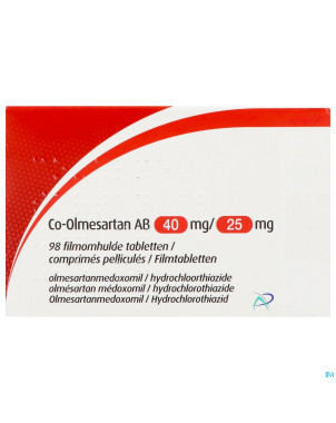 Co-olmesartan ab 40mg/25,0mg comp pell 98
