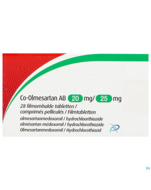 Co-olmesartan ab 20mg/25,0mg comp pell 28